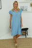 Nicole Denim Dress Light Denim