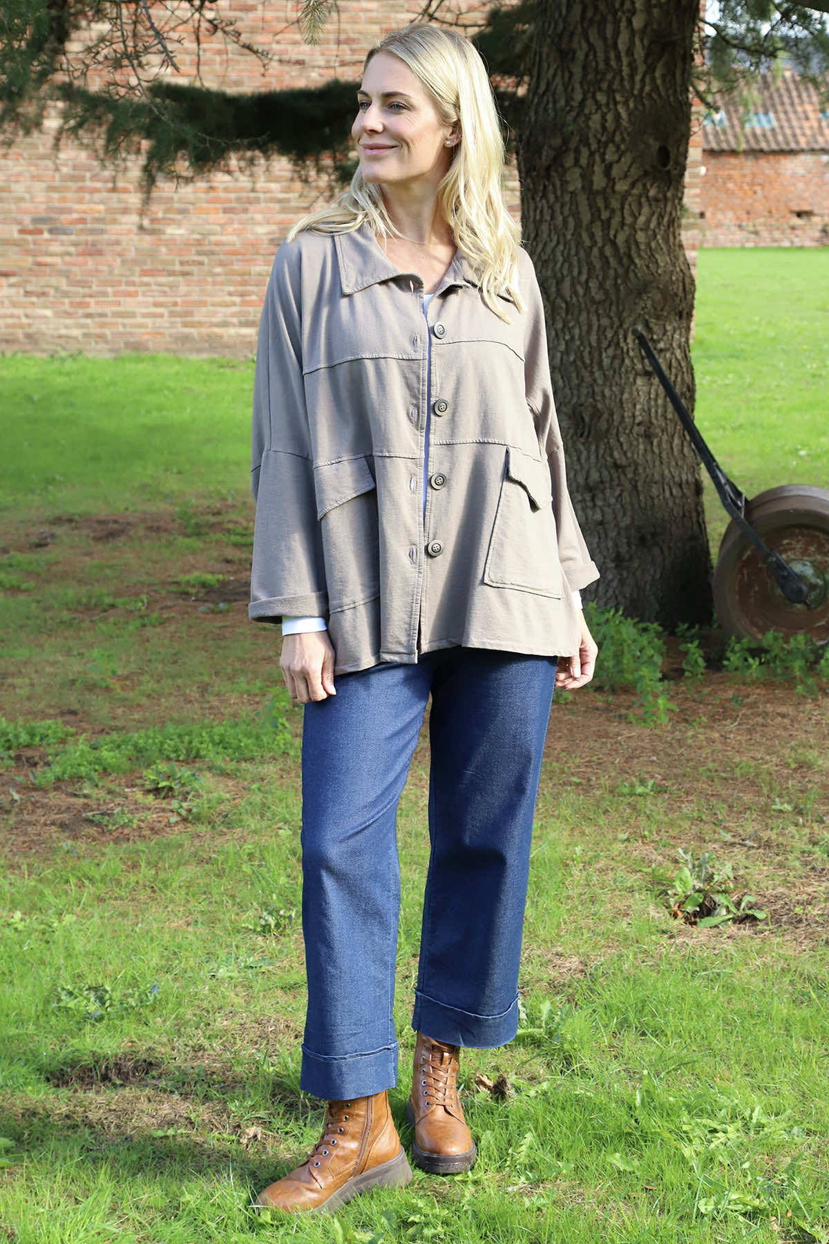 Elspeth Cotton Jacket Mocha