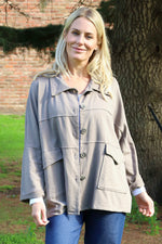 Elspeth Cotton Jacket Mocha Mocha - Elspeth Cotton Jacket Mocha