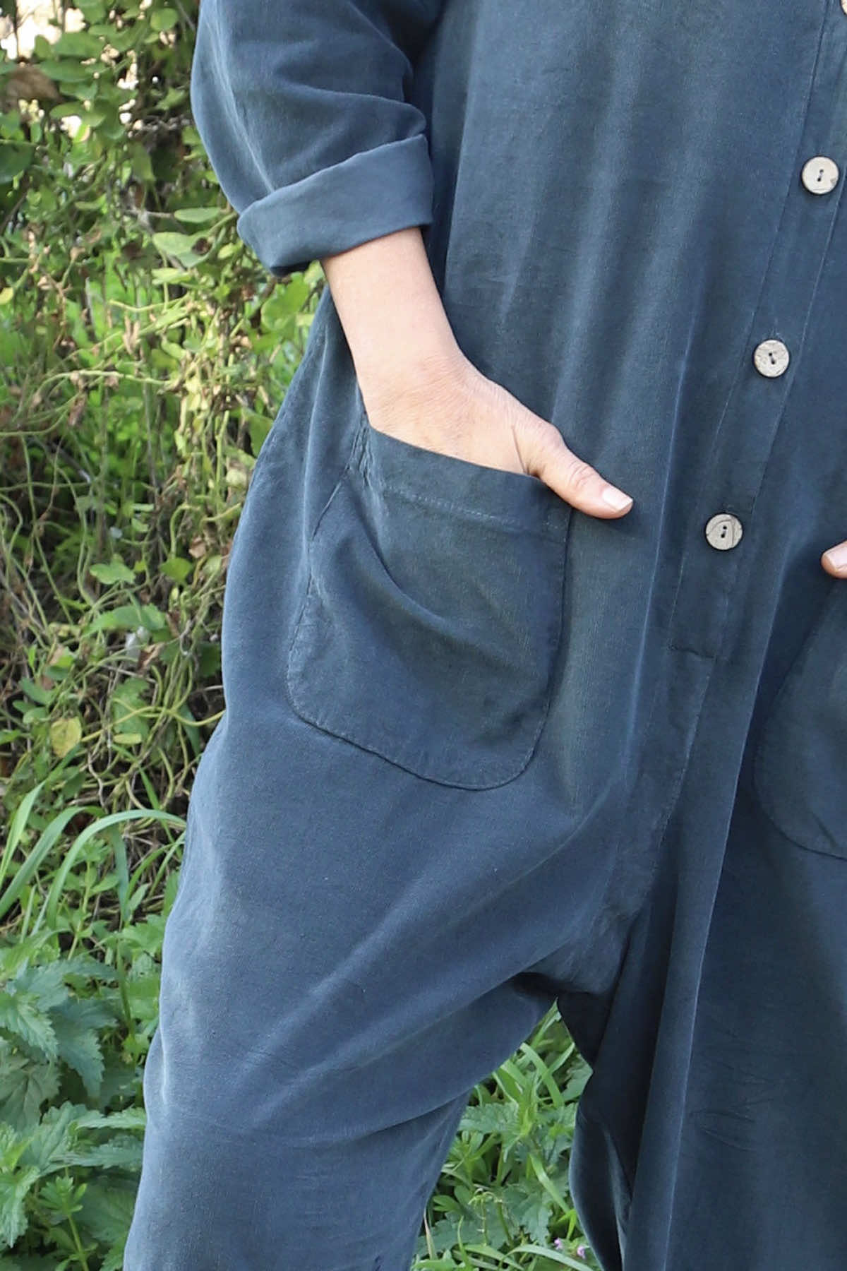 Paulton Needlecord Boilersuit Charcoal