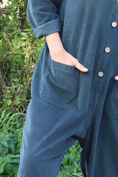 Paulton Needlecord Boilersuit Charcoal - Image 3