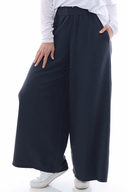 Betina Cotton Trousers Charcoal - Image 3