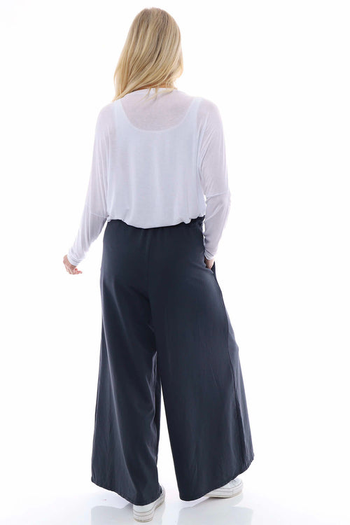 Betina Cotton Trousers Charcoal - Image 7