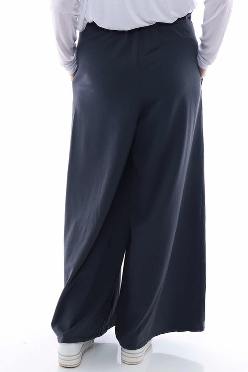 Betina Cotton Trousers Charcoal - Image 8
