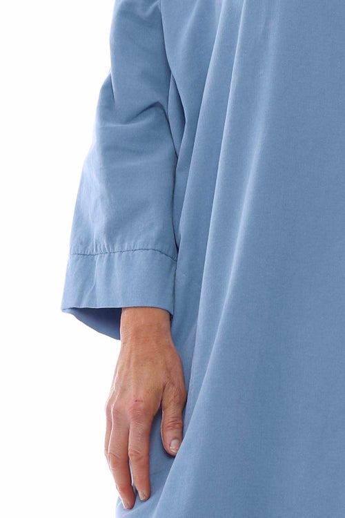 Noni Cotton Needlecord Tunic Light Blue - Image 2