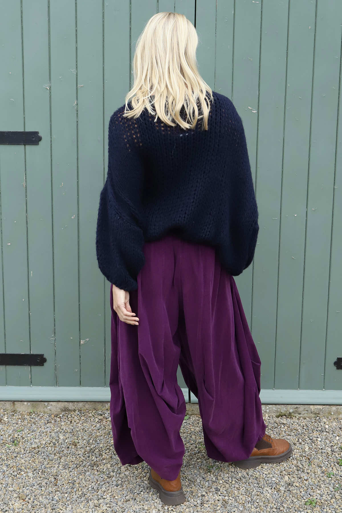 Babette Needlecord Trousers Berry