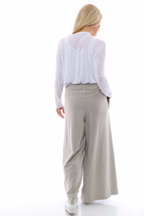 Betina Cotton Trousers Stone - Image 7