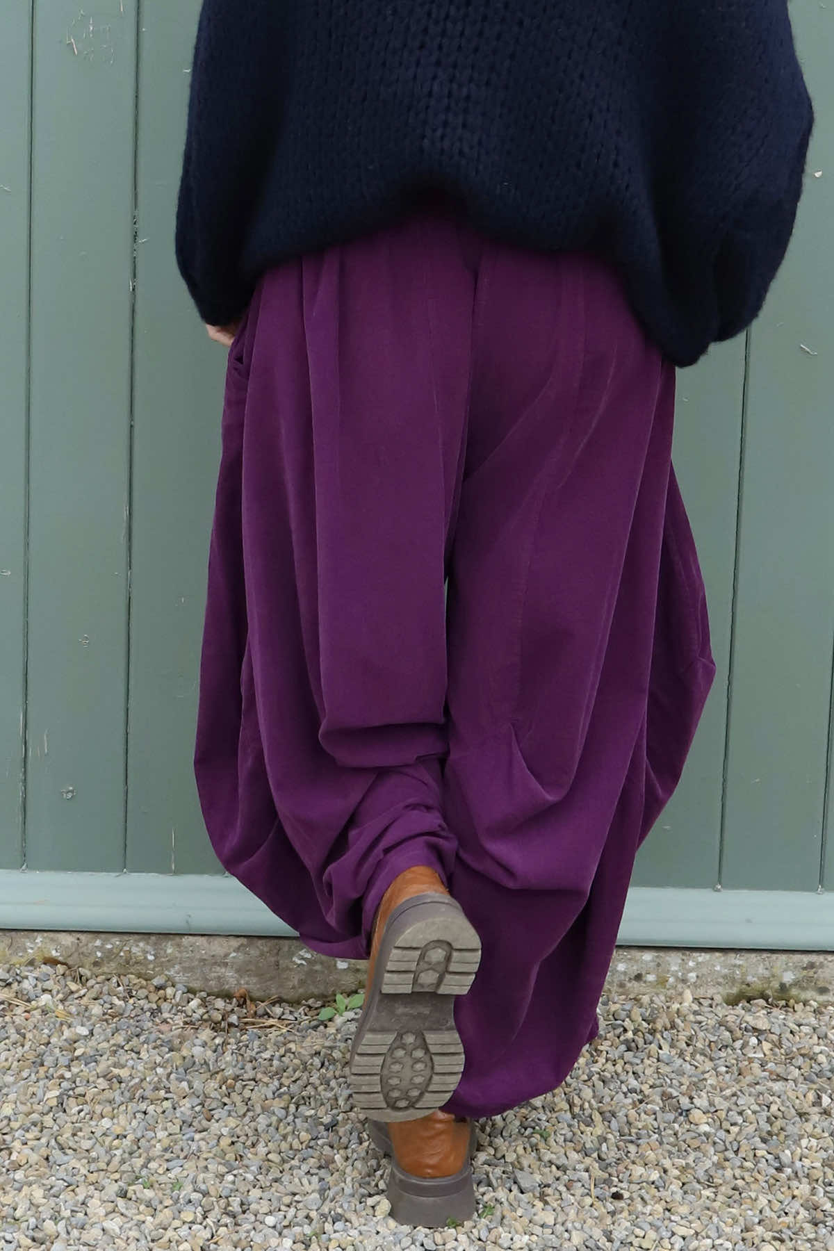 Babette Needlecord Trousers Berry