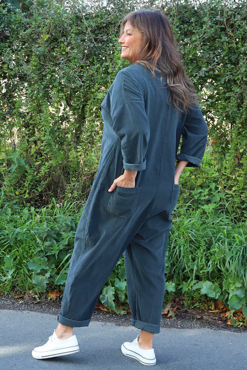 Paulton Needlecord Boilersuit Charcoal - Image 4