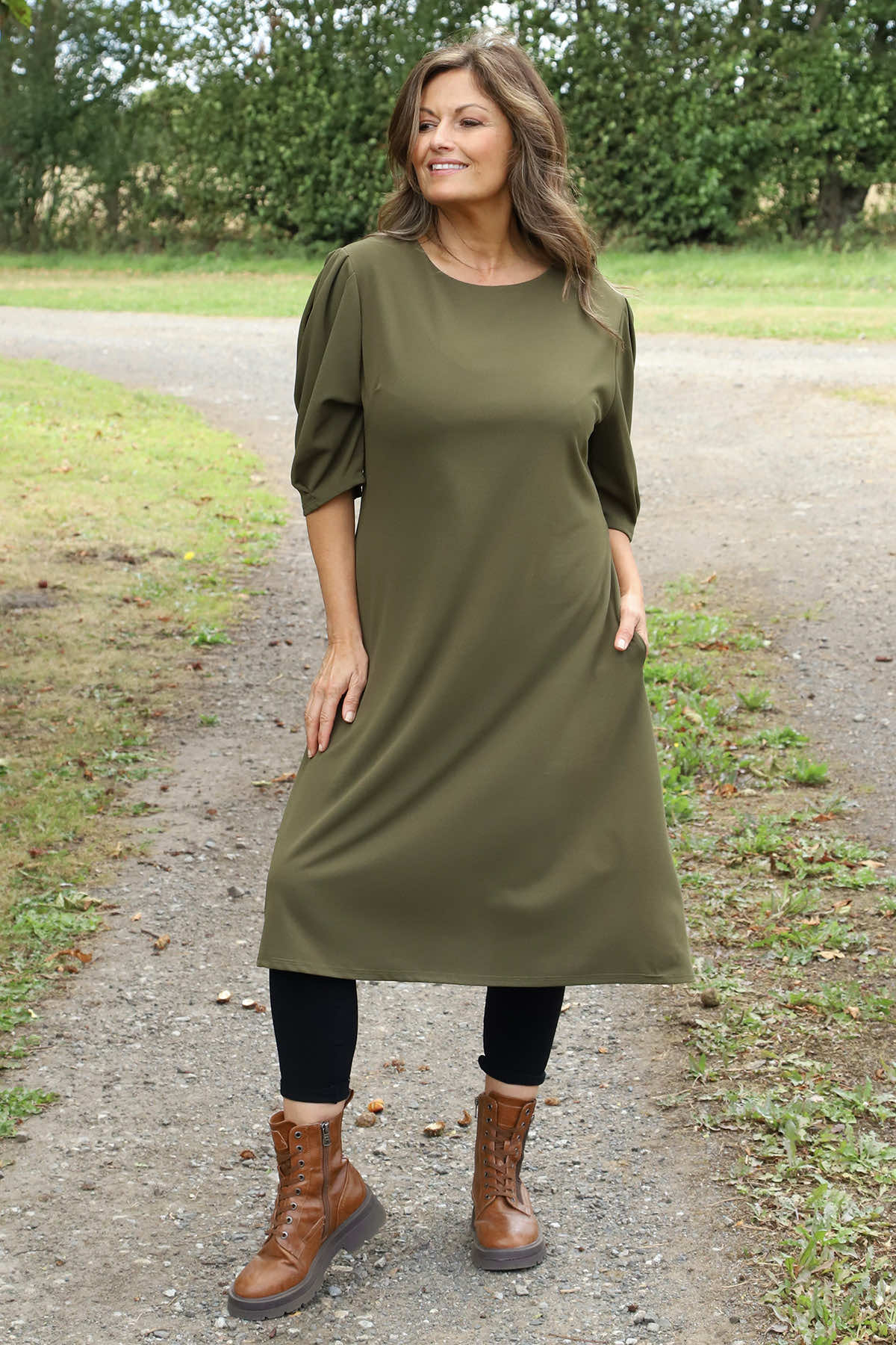 Florentina Dress Khaki