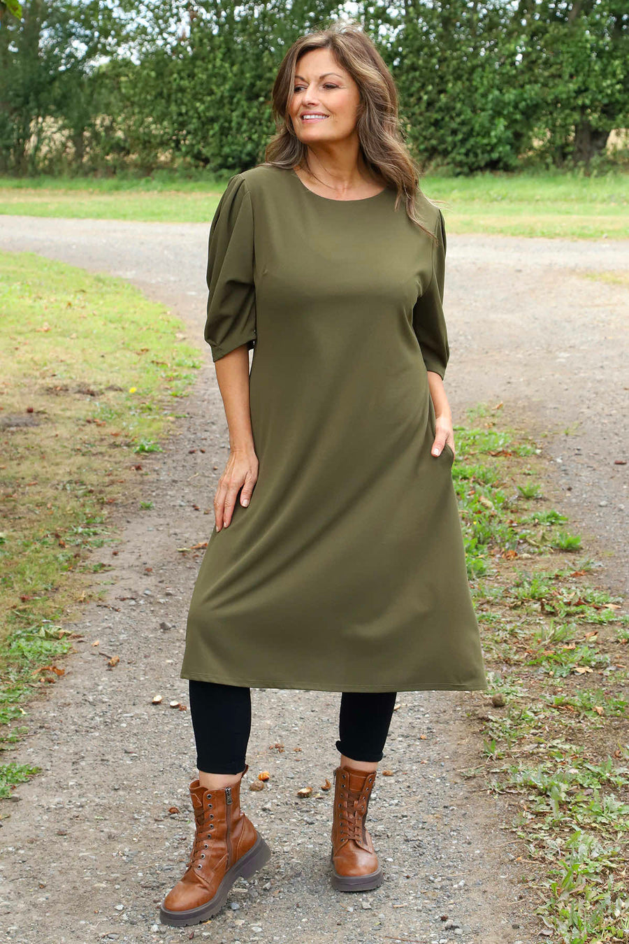Florentina Dress Khaki