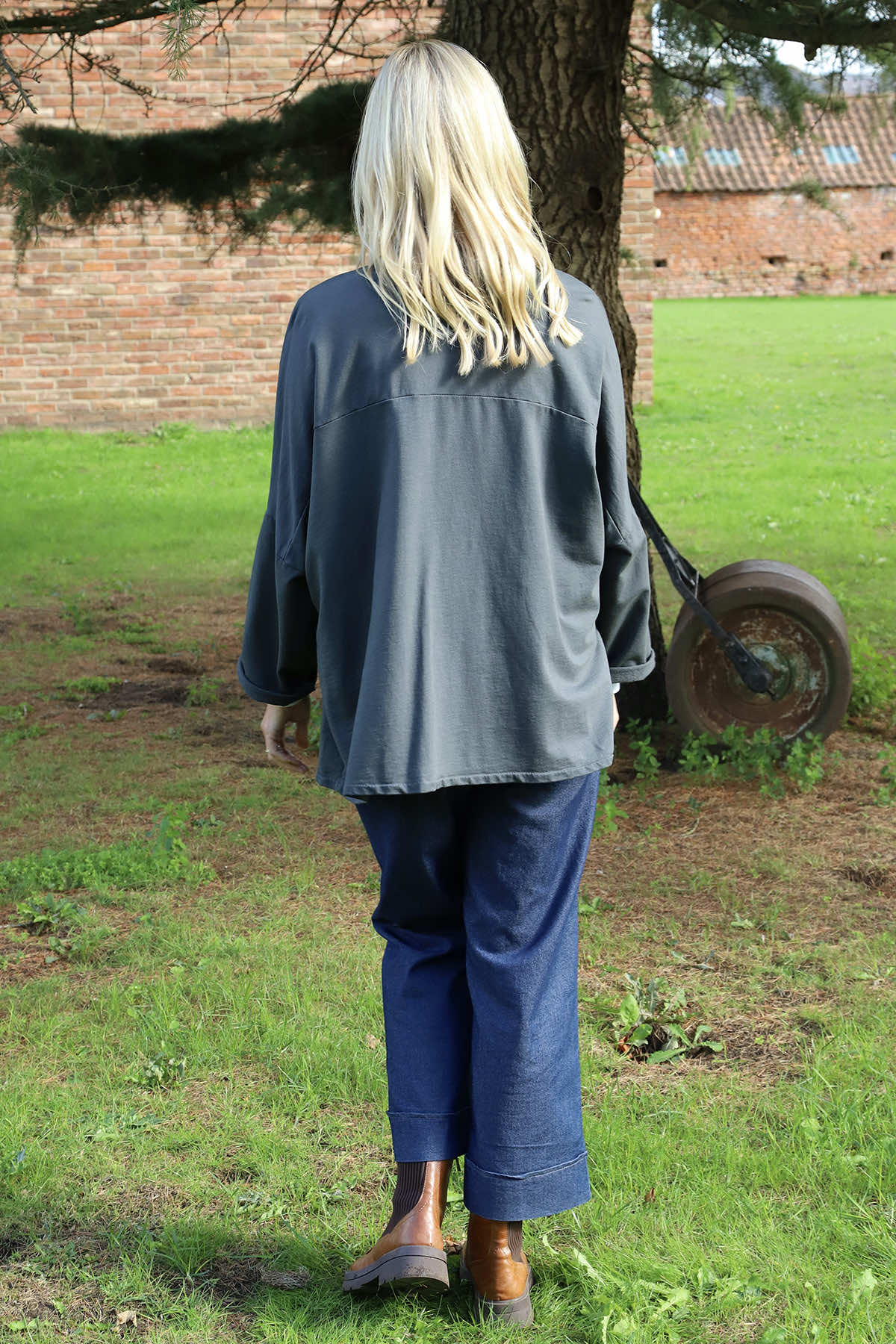 Elspeth Cotton Jacket Mid Grey