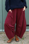 Babette Needlecord Trousers Wine