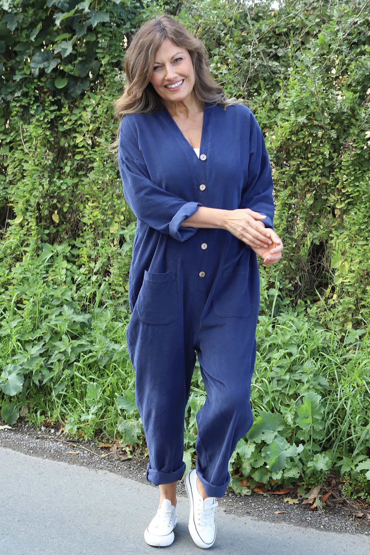 Paulton Needlecord Boilersuit Navy