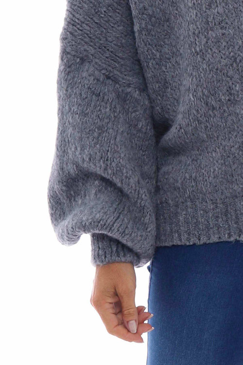 Edelina Knitted Jumper Mid Grey - Image 3