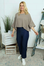 Maya Linen Top Mocha Mocha - Maya Linen Top Mocha