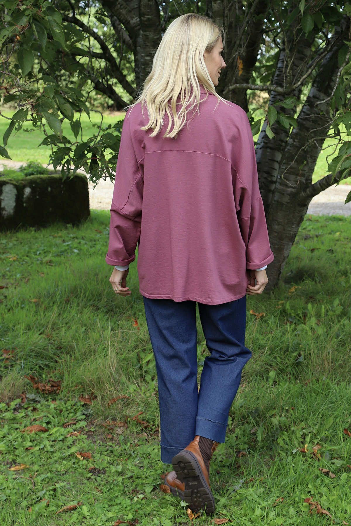 Elspeth Cotton Jacket Grape