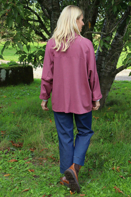 Elspeth Cotton Jacket Grape - Image 4