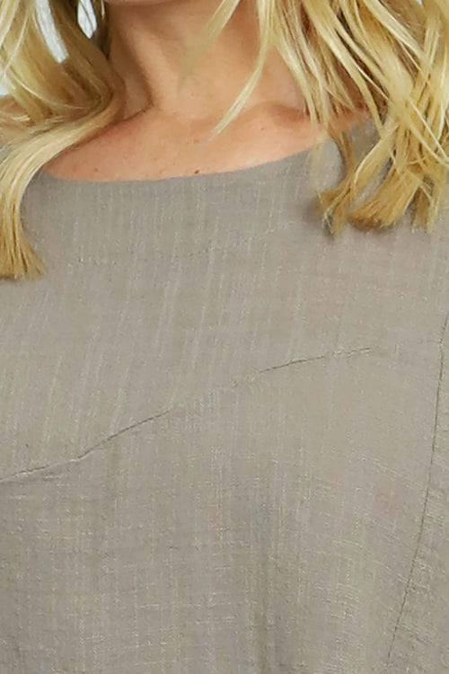 Maya Linen Top Mocha - Image 3