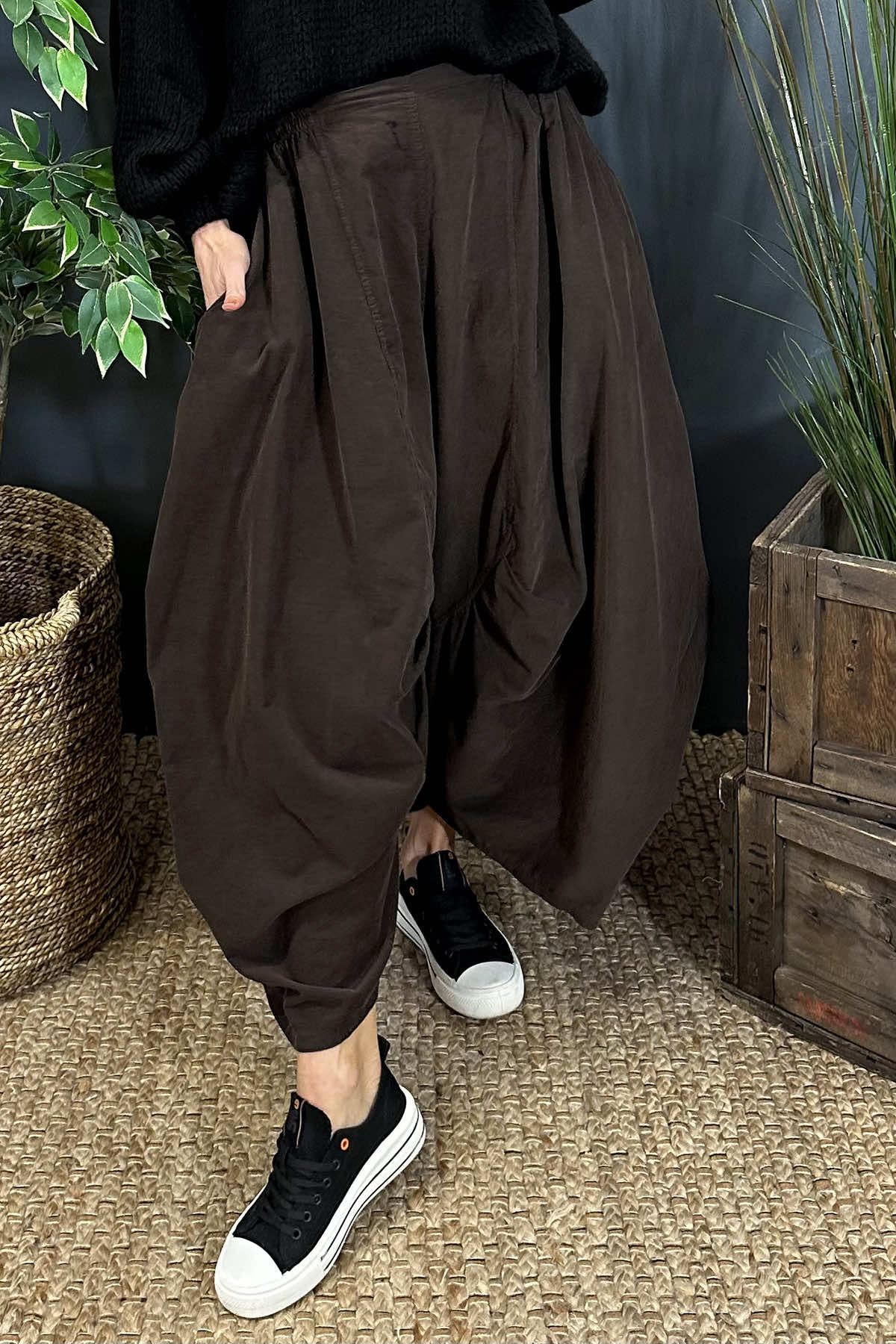 Babette Needlecord Trousers Cocoa