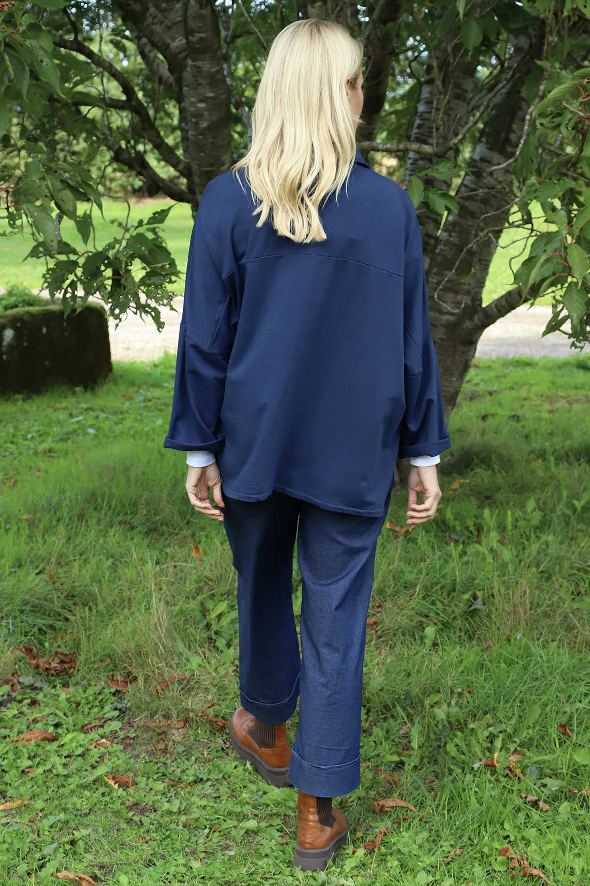 Elspeth Cotton Jacket Navy