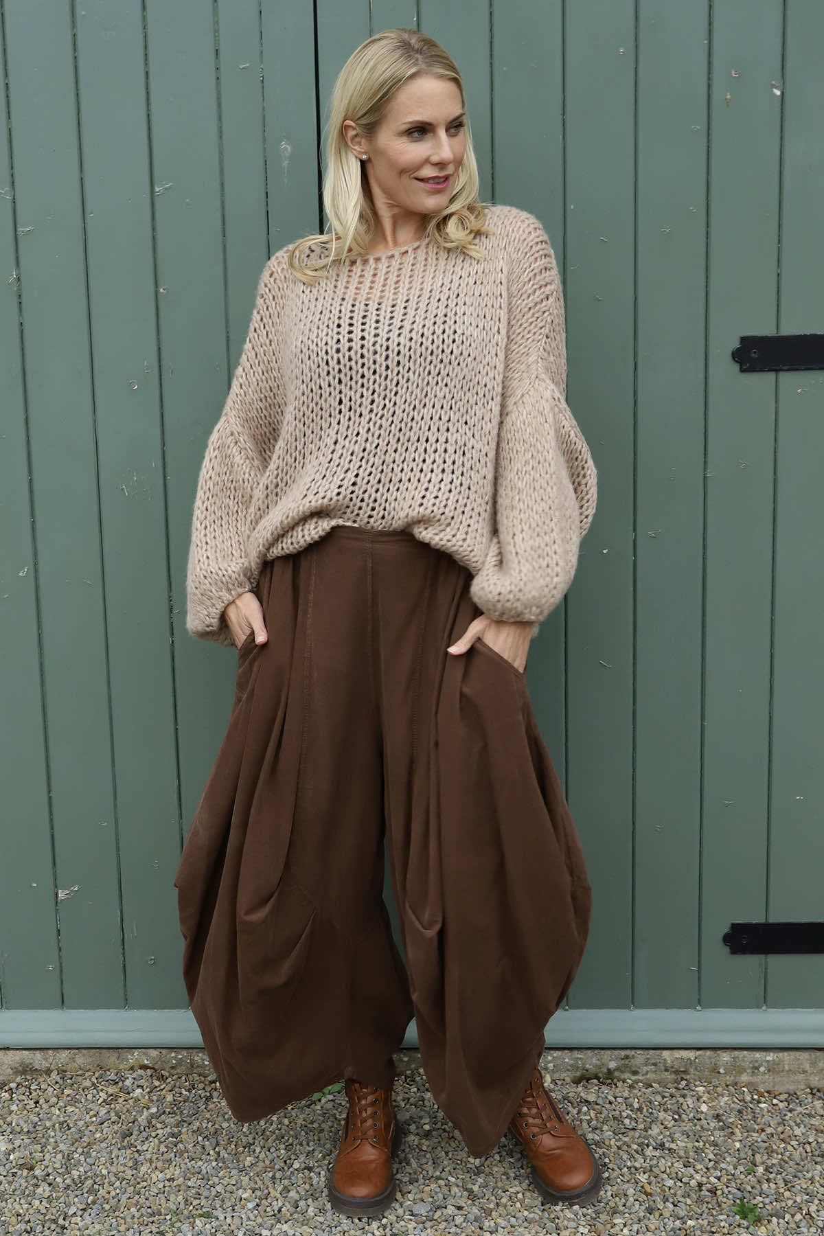 Babette Needlecord Trousers Nutmeg