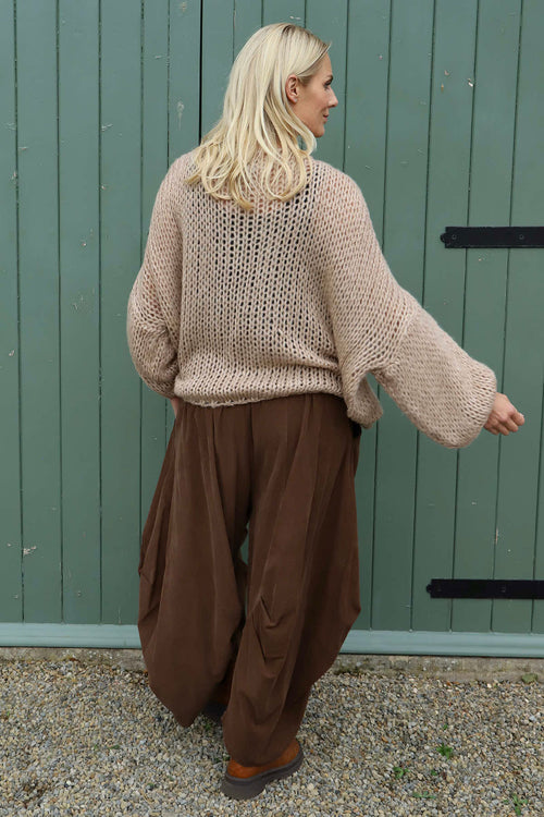 Babette Needlecord Trousers Nutmeg - Image 4