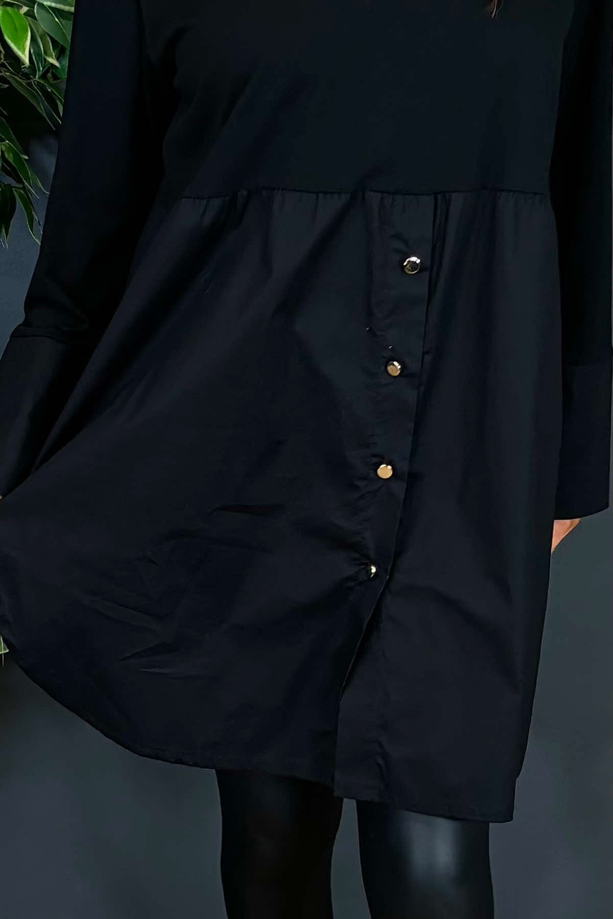Arwen Cotton Shirt Black