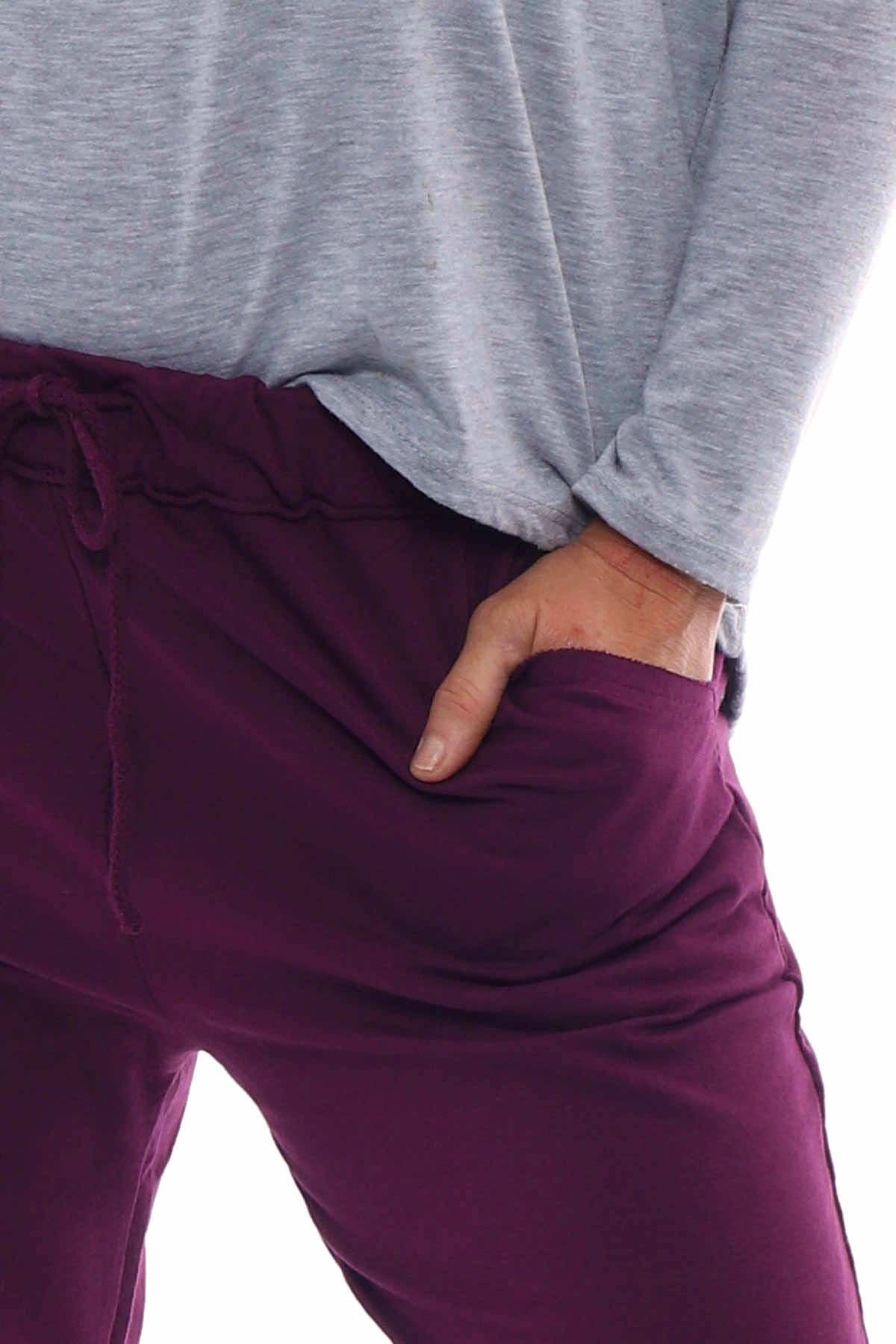 Didcot Jersey Pants Berry