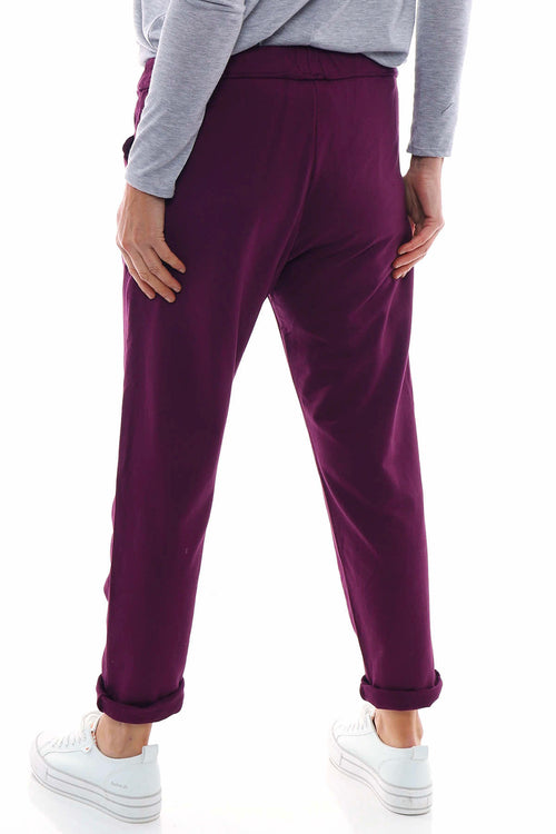 Didcot Jersey Pants Berry - Image 5