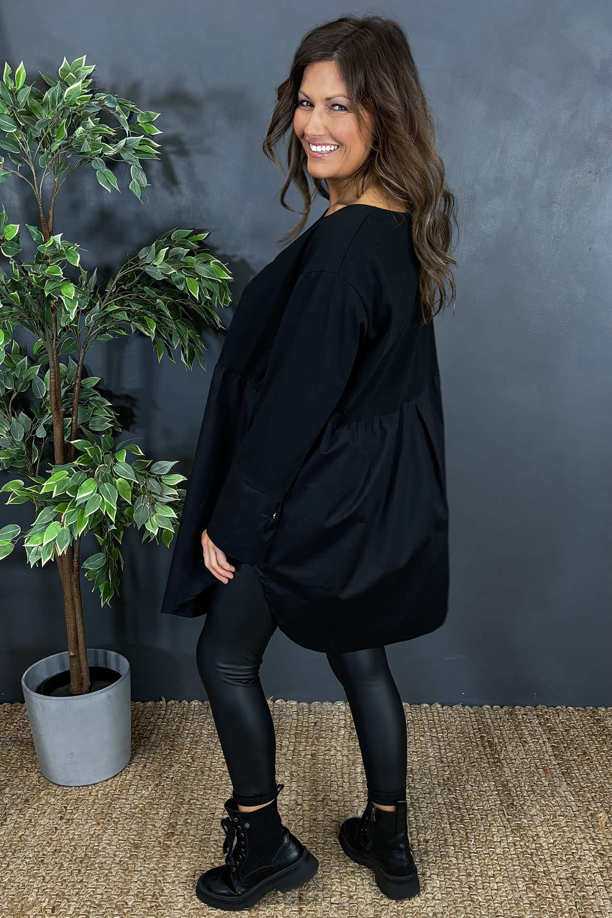 Arwen Cotton Shirt Black