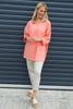 Melita Linen Top Orange
