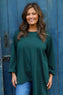 Glenda Asymmetrical Top Bottle Green