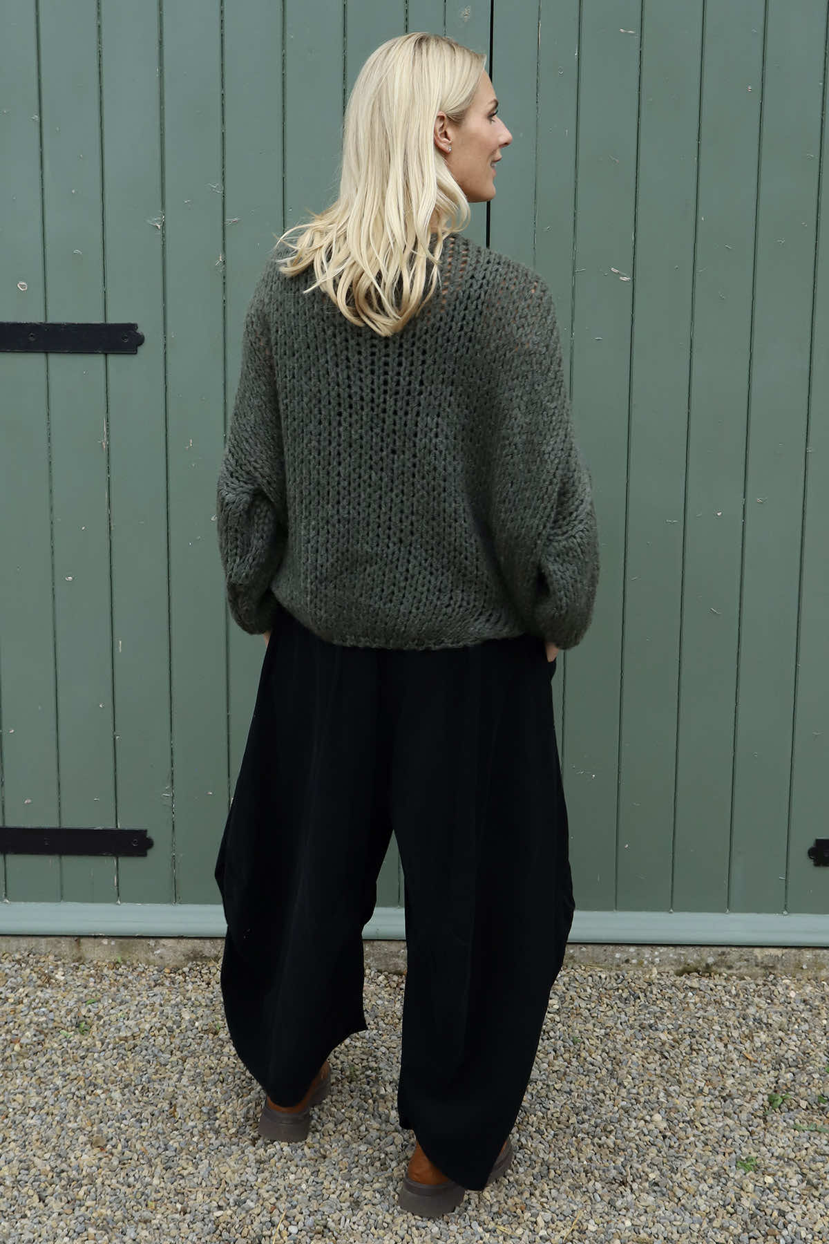 Babette Needlecord Trousers Black