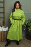 Eudora Belted Dress Green