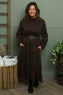 Eudora Belted Dress Cocoa