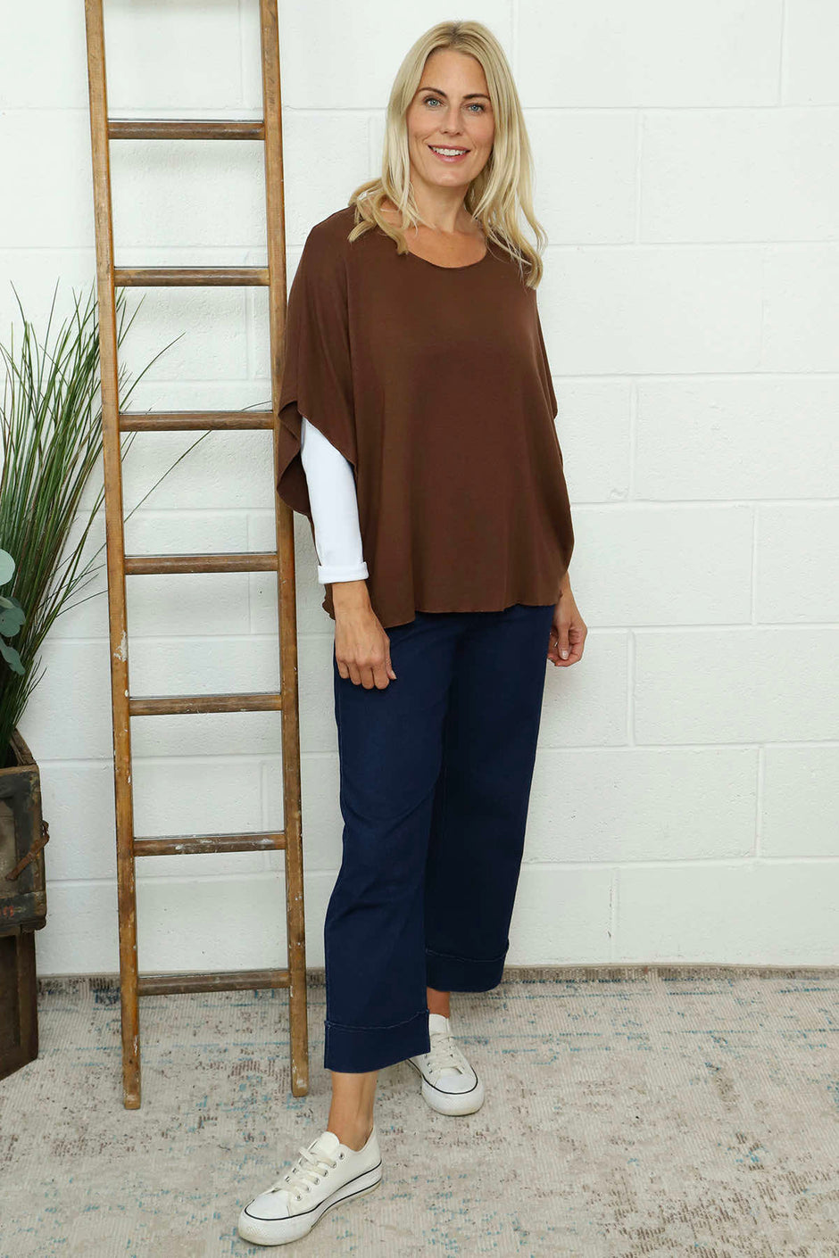 Ruthie Knitted Top Nutmeg