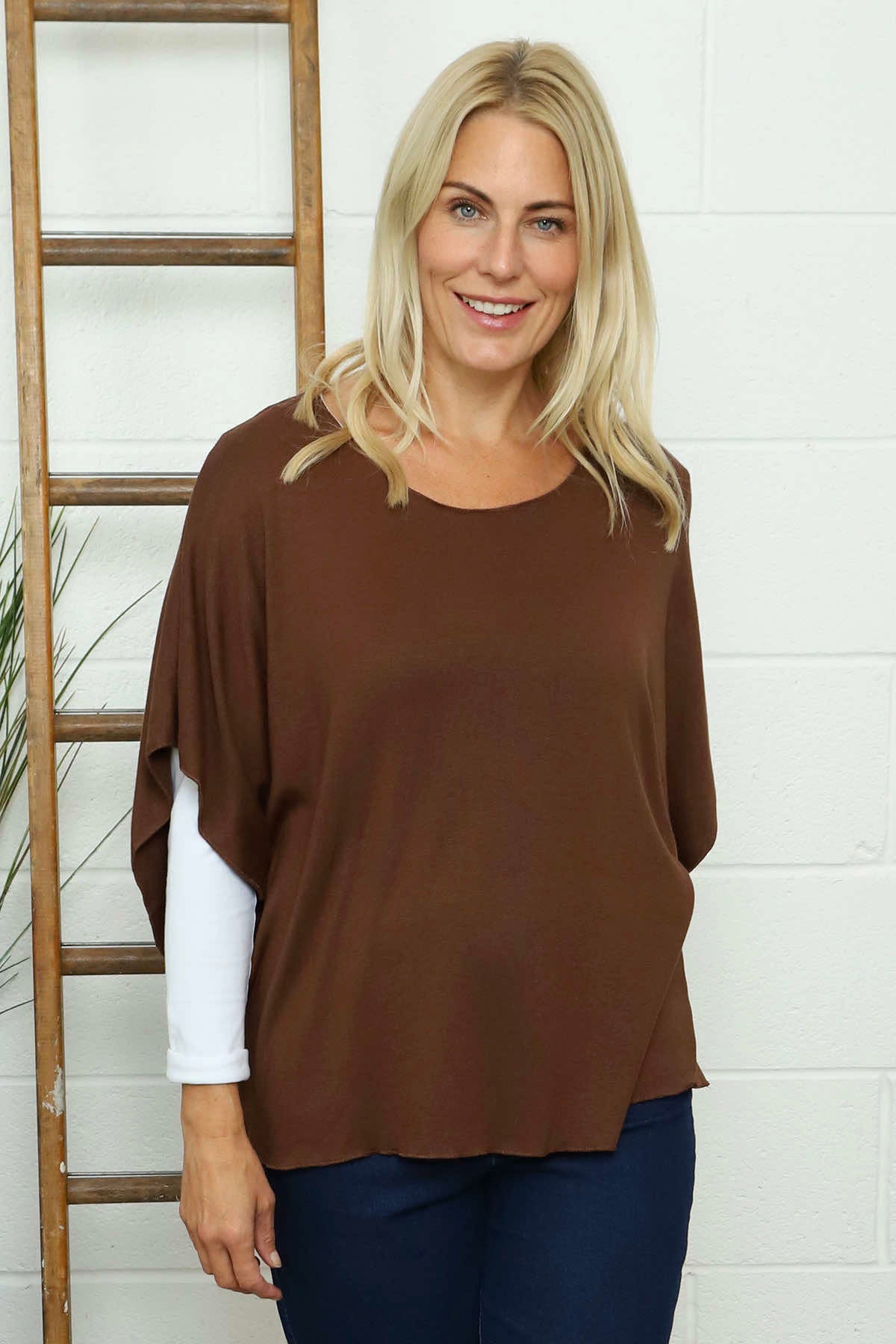 Ruthie Knitted Top Nutmeg