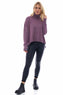 Lottie Polo Neck Knitted Jumper Purple