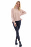 Lottie Polo Neck Knitted Jumper Pink