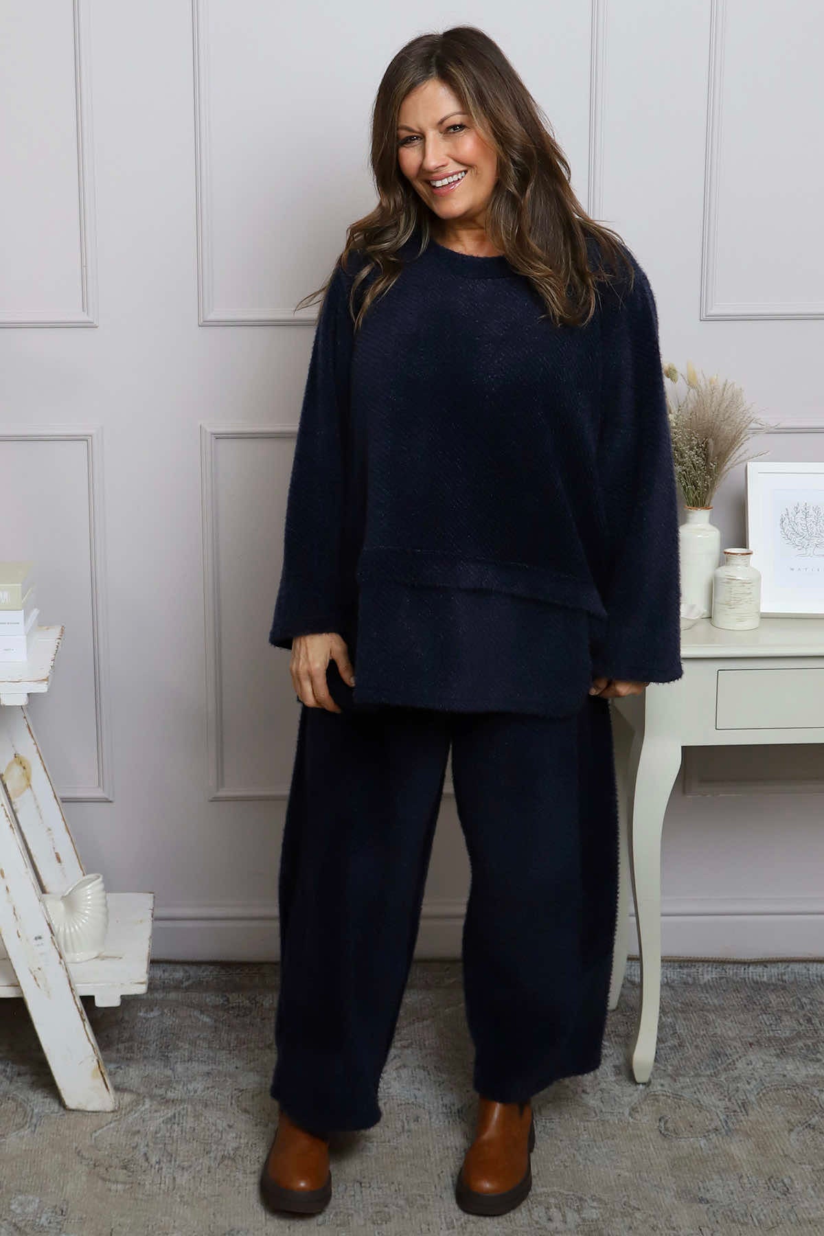 Evora A-Line Jumper Navy