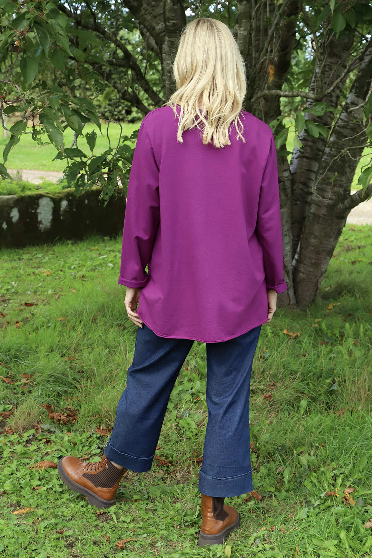 Liana Cord Band Cotton Top Berry