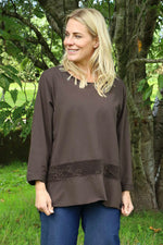 Liana Cord Band Cotton Top Cocoa Cocoa - Liana Cord Band Cotton Top Cocoa