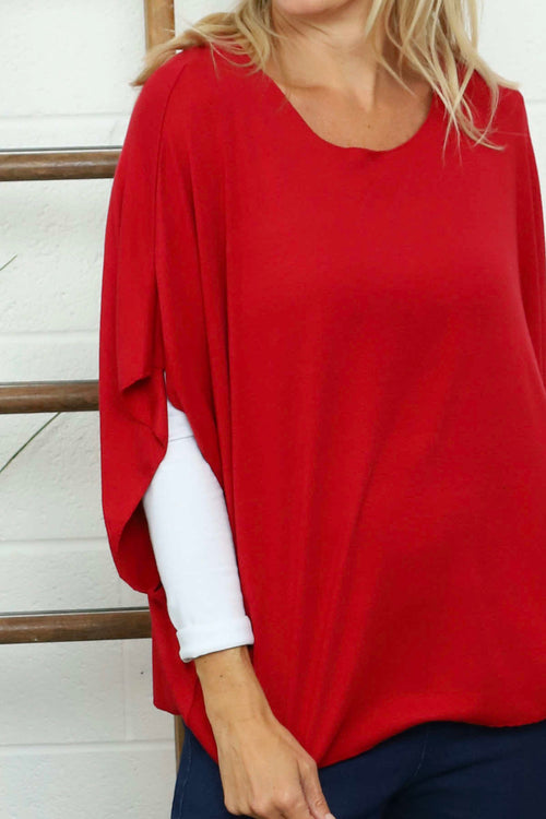 Ruthie Knitted Top Red - Image 3