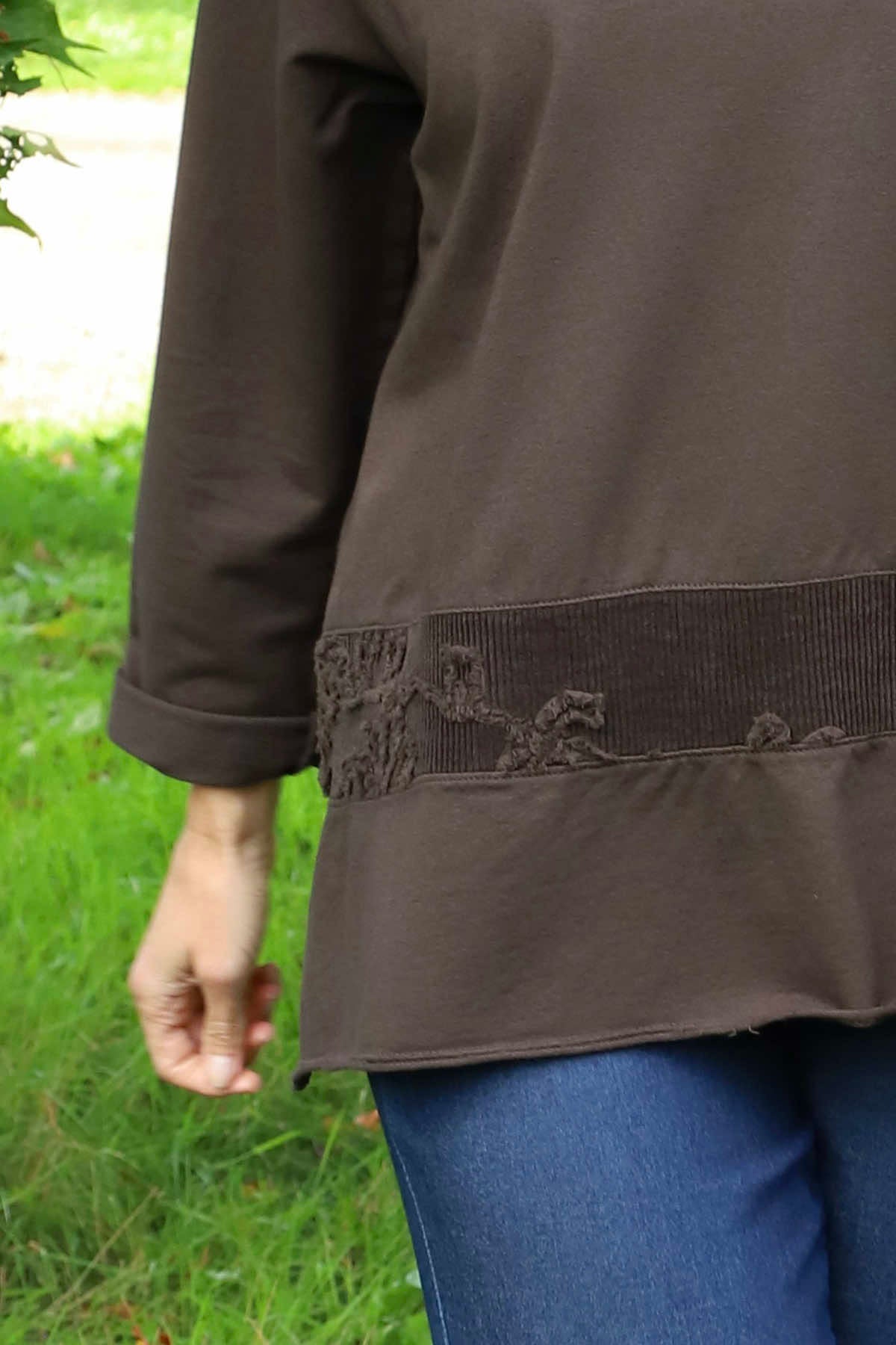 Liana Cord Band Cotton Top Cocoa