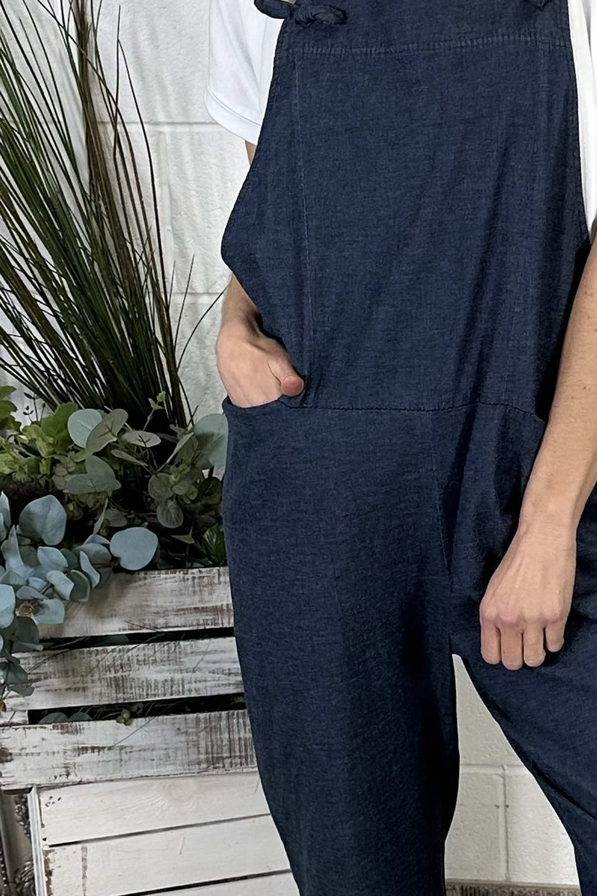 Pabo Denim Dungarees Dark Denim