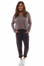 Didcot Jersey Pants Cocoa Cocoa - Didcot Jersey Pants Cocoa
