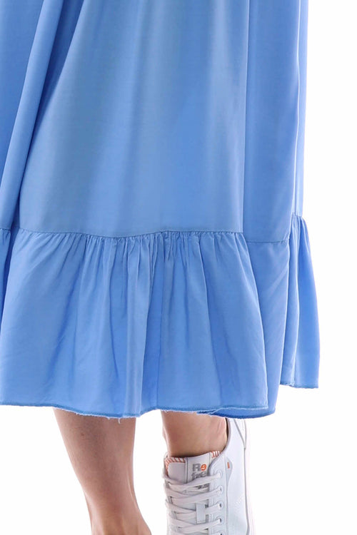 Juniper Plain Sleeveless Dress Powder Blue - Image 4