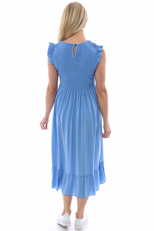 Juniper Plain Sleeveless Dress Powder Blue - Image 5