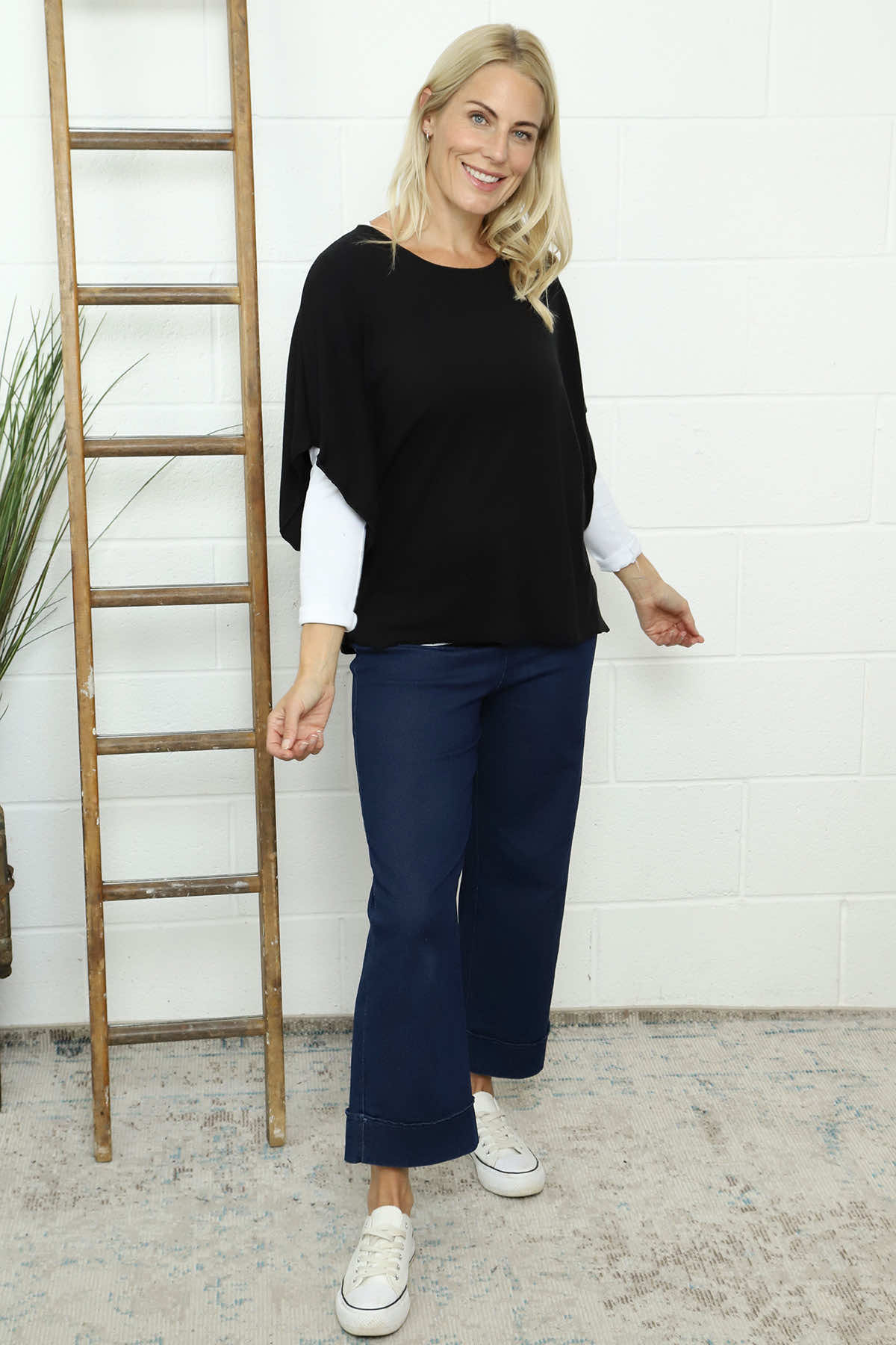 Ruthie Knitted Top Black